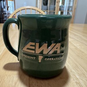 EWA Onion River Pottery Mug Coffee Green Vermont